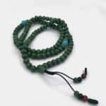 MM006 Turquoise Wooden Mala Green 7