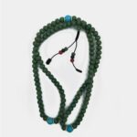 MM006 Turquoise Wooden Mala Green 8