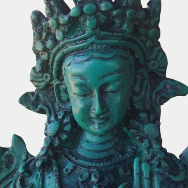 ES002 Green Tara Resin Statue 15cm 1