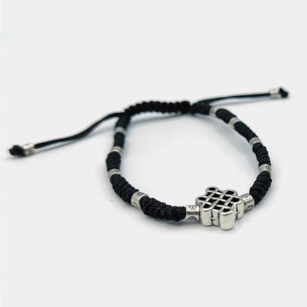 PU001 Bracelet with handmade knots and interdependence knot 1