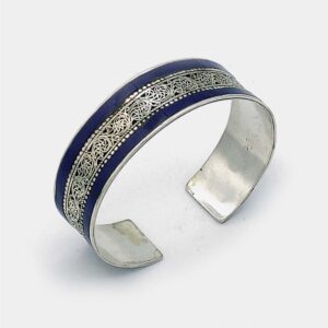 Tibetan Filigree Bracelet Lapis Lazuli