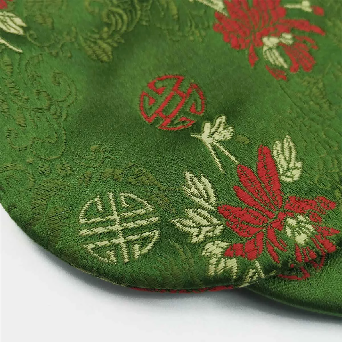 BM004 Bolsa para Mala de Seda Verde Escuro 1