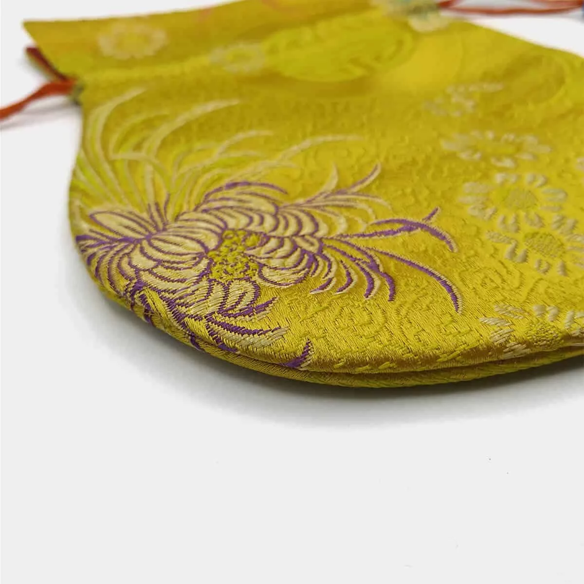 BM006 Bolsa para Mala de Seda Amarelo 4