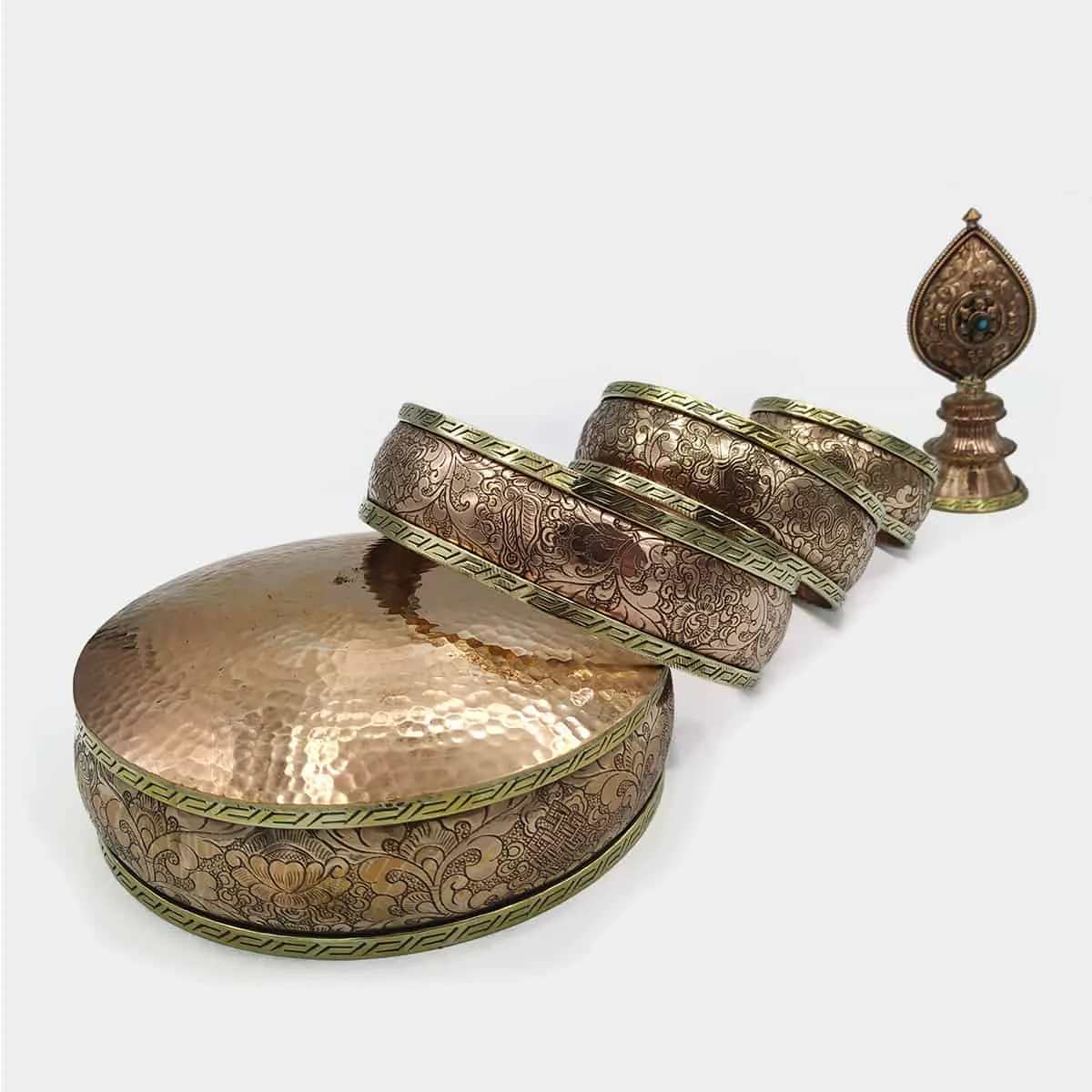Set de Mandala em Cobre Alta Qualidade