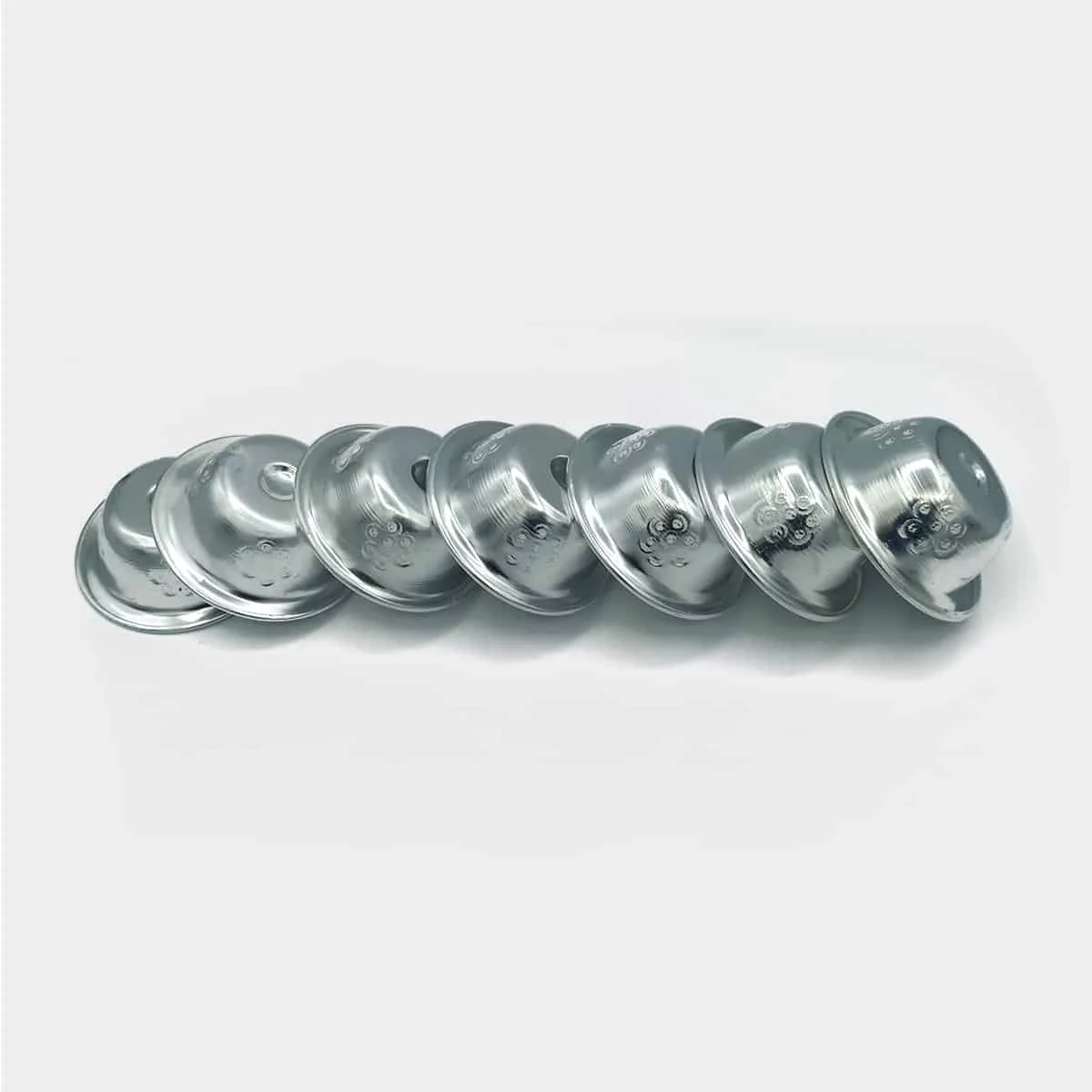 AL016 Set de 7 Tacas de Oferenda em Aluminio 9cm 5