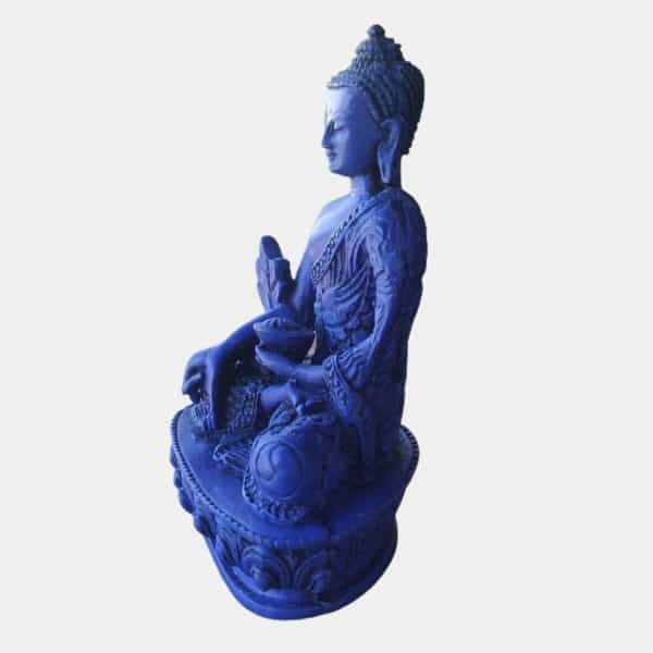 ES003 Estatua em Resina Buda da Medicina 13cm 2incense
