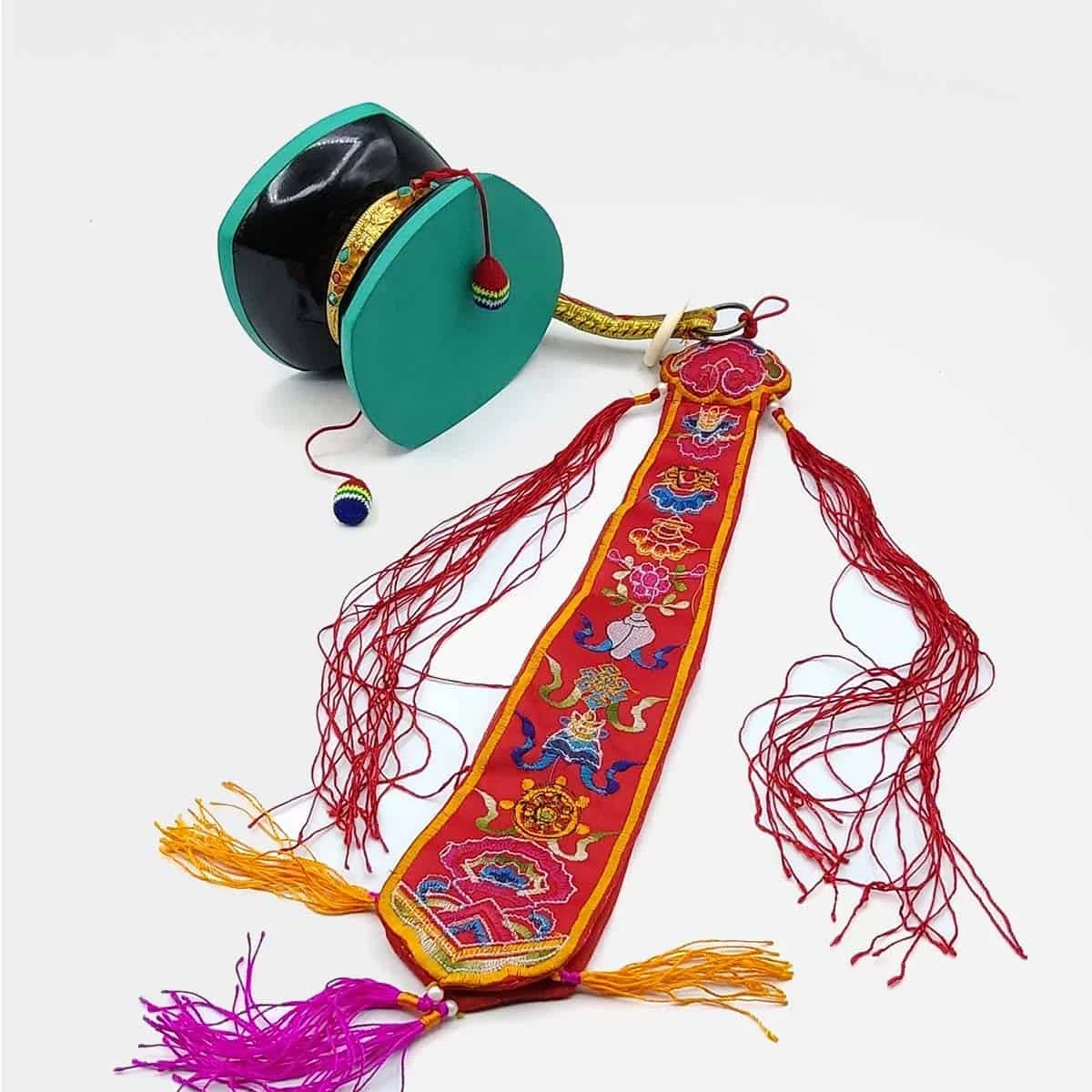 AL021 Damaru Butanes de Madeira Preto 4