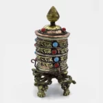 Roda de Oração Dupla Dorje Tibetana
