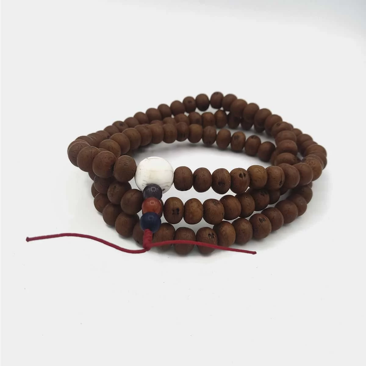 Mala de Sementes de Bodhi com Concha