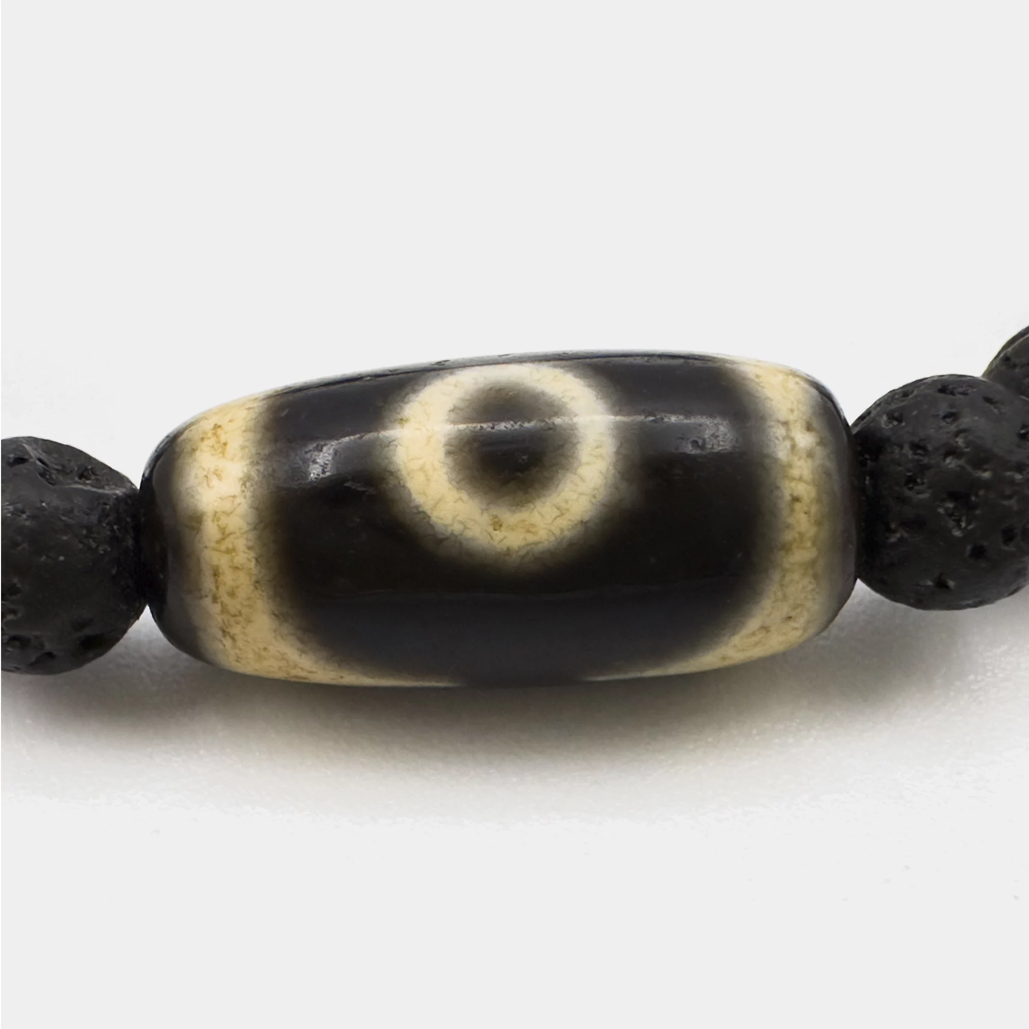 Mala De Pulso Com Pedra Dzi E Lava 6Mm