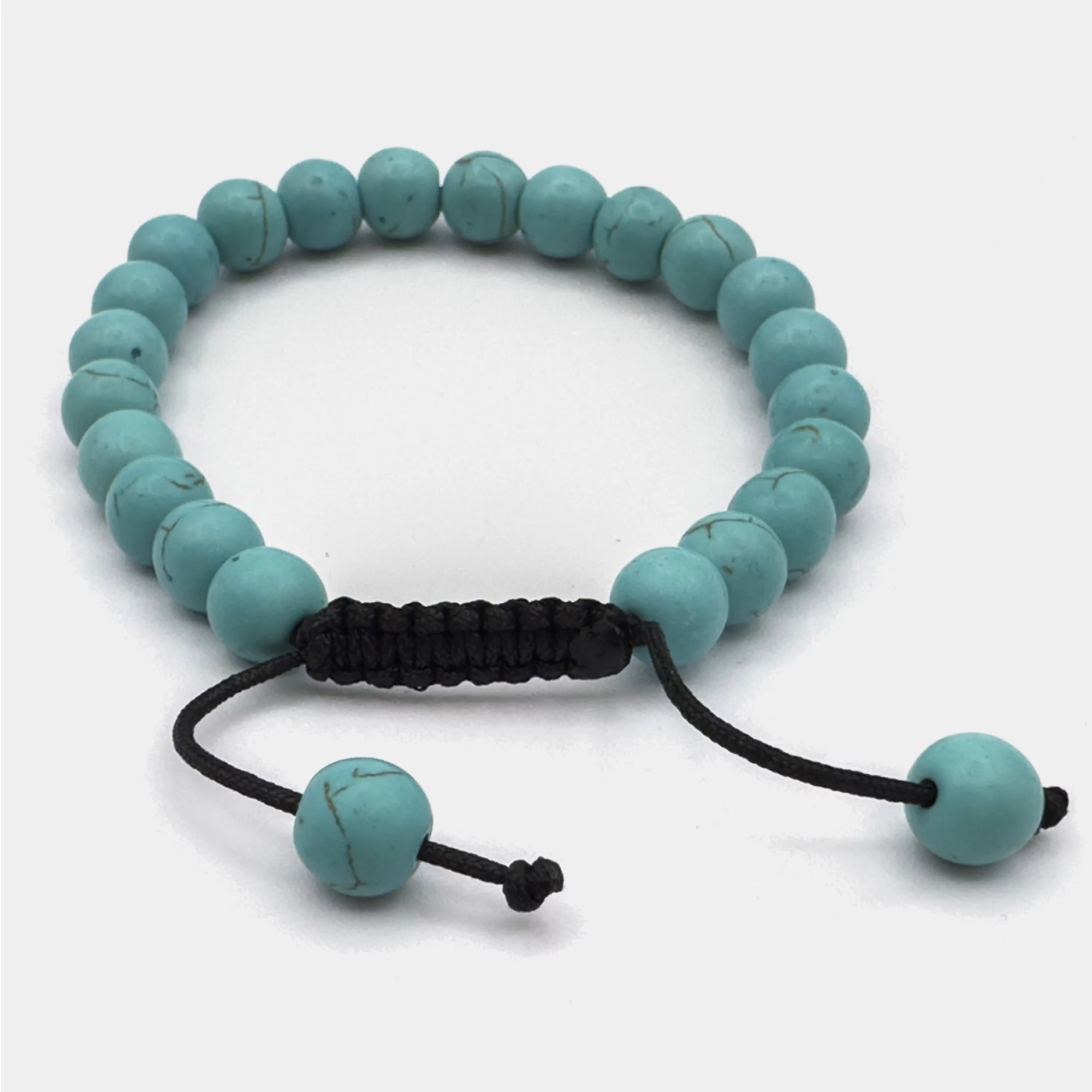 Pulseira Mala De Turquesa 8Mm